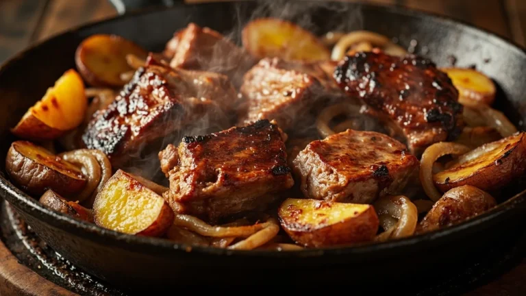 Georgian Pork and Potato Skillet