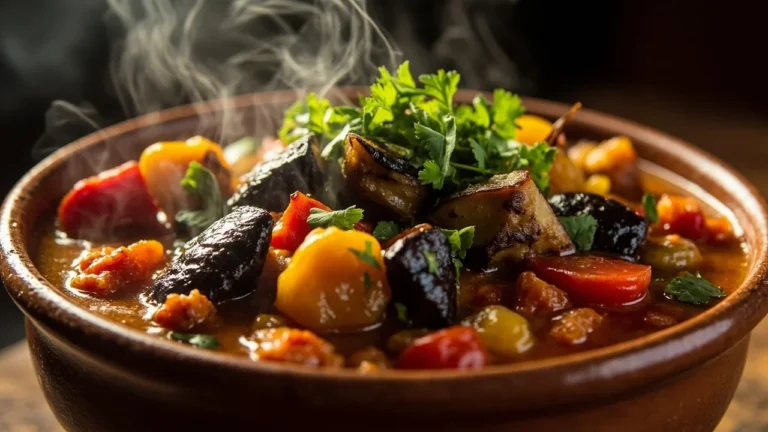 Georgian Eggplant and Pepper Stew