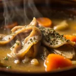Polish Beef Tripe Soup with Marjoram and Root Vegetables