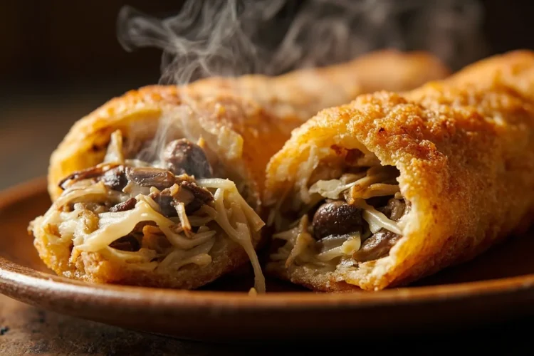 Polish Crepe Rolls with Sauerkraut and Mushrooms