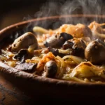 Polish Cabbage Hunter's Stew with Sauerkraut and Mushrooms
