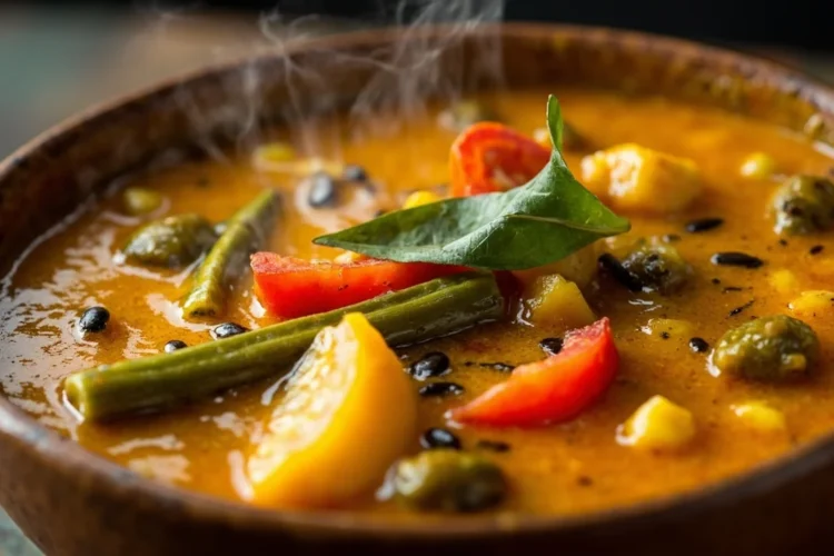 South Indian Sambar Lentil Stew