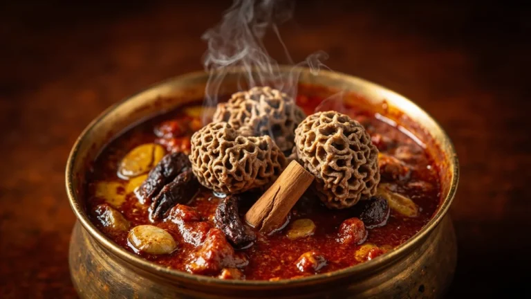 Morel Mushroom Gucchi Curry Kashmir Style