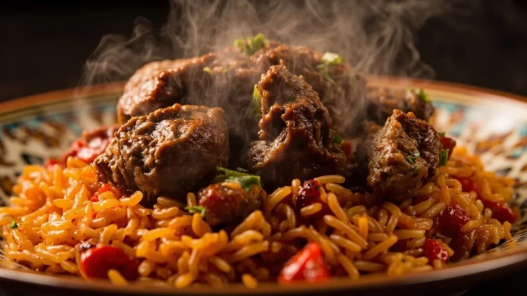 Iraqi Spiced Lamb and Tomato Rice