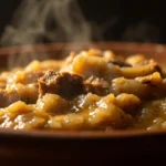 Saudi whole wheat and lamb porridge (harees)