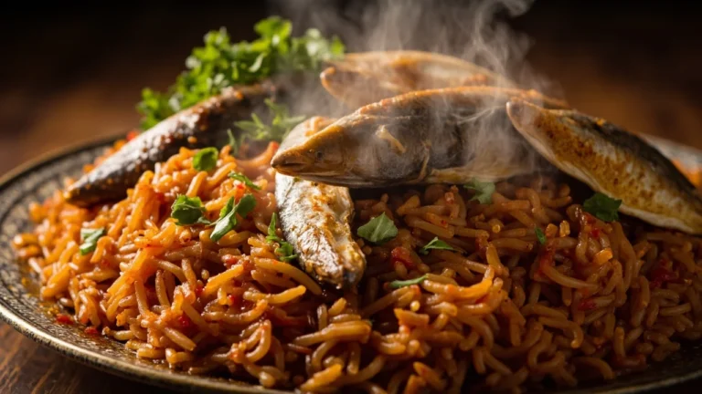 Saudi Spiced Dried Fish and Tomato Rice