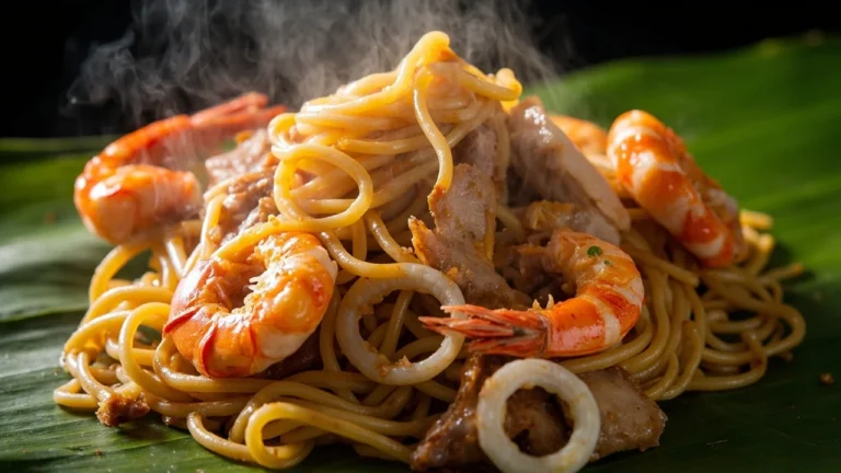 Singapore Hawker-Style Stir-Fried Prawn and Pork Noodles