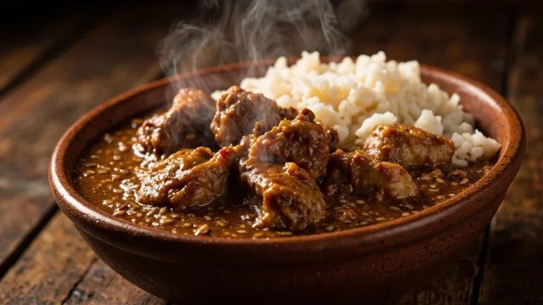 Guatemalan Sesame Seed Stew with Chicken