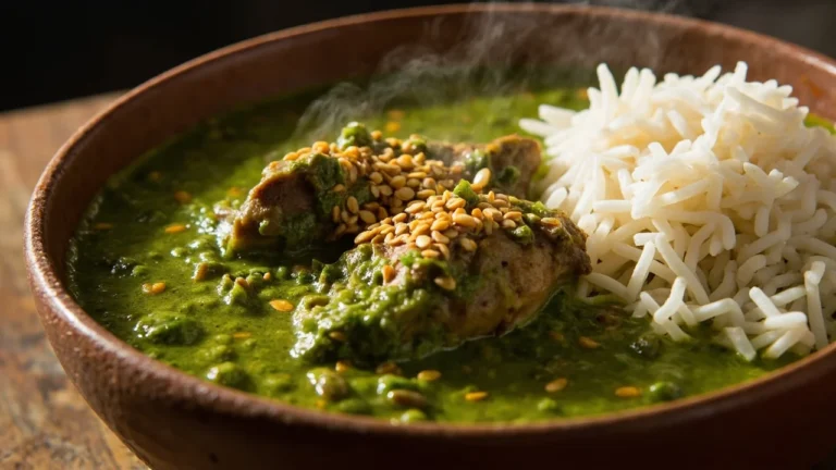 Guatemalan Tomatillo-Sesame Chicken Stew