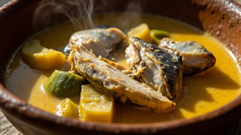 Honduran Green Plantain and Fish Stew