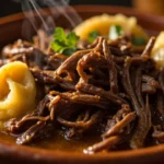 Nicaraguan Shredded Beef and Corn Masa Stew