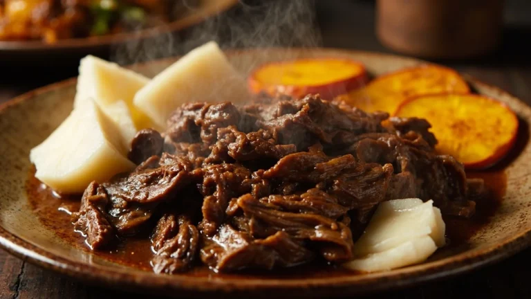 Nicaraguan Steamed Beef with Yuca and Plantain