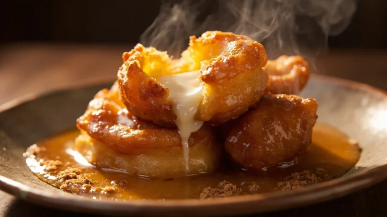 Nicaraguan Yuca and Cheese Fritters with Cinnamon Syrup
