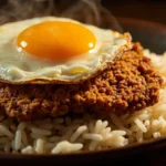 Bolivian Breaded Beef Cutlet over Rice with Fried Egg and Tomato-Onion Salsa
