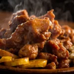 Latacunga-Style Crispy Pork Feast with Plantains and Hominy