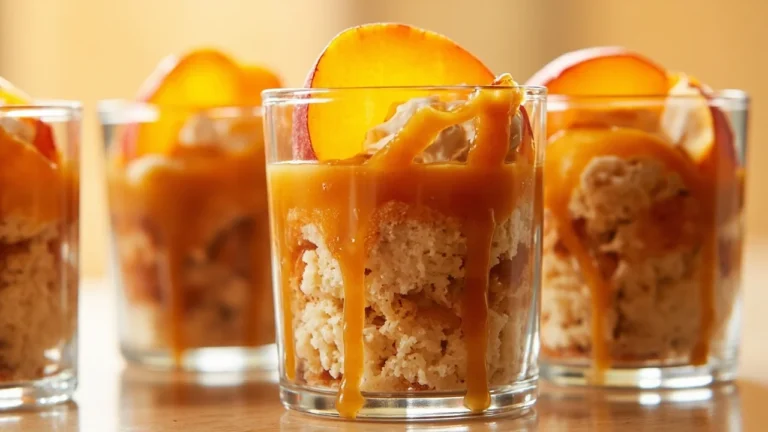 Uruguayan Peach and Dulce de Leche Sponge Cake Trifle