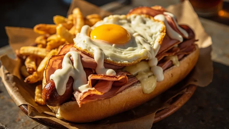 Uruguayan Hot Dog and Crispy Potato Platter