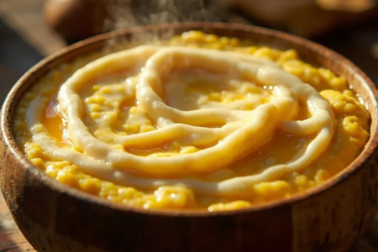 Bosnian Cornmeal Cheese Porridge