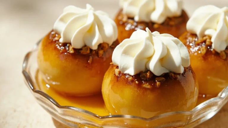 Bosnian Poached Stuffed Apples with Walnuts