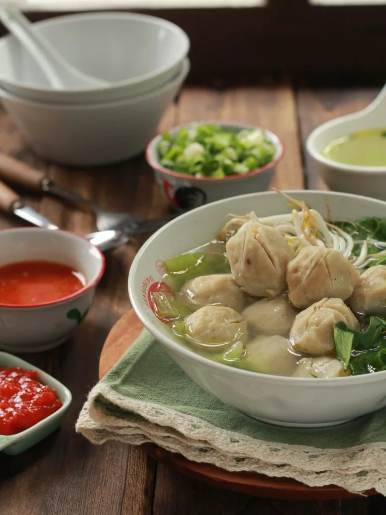 Iraqi Lemon Soup with Semolina Meat Dumplings