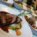 Roast lamb with rosemary and gravy