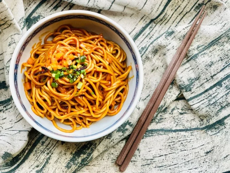 Hand-Pulled Biangbiang Noodles with Chili Oil and Greens
