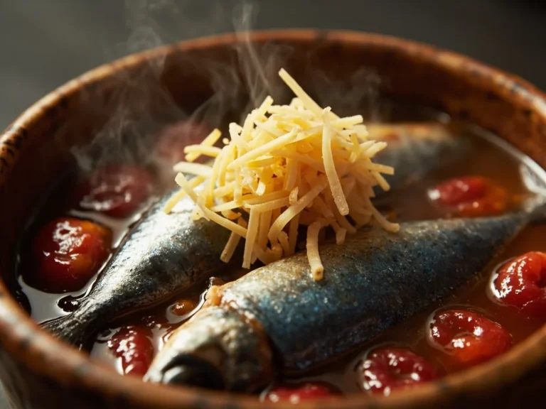 Simmered Sardines with Pickled Plums