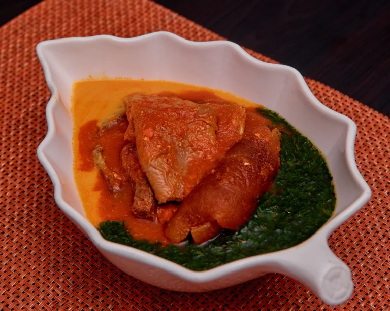 Nigerian Designer Stew with Green Pepper and Locust Beans