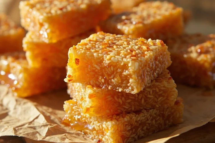 Greek sesame honey bars