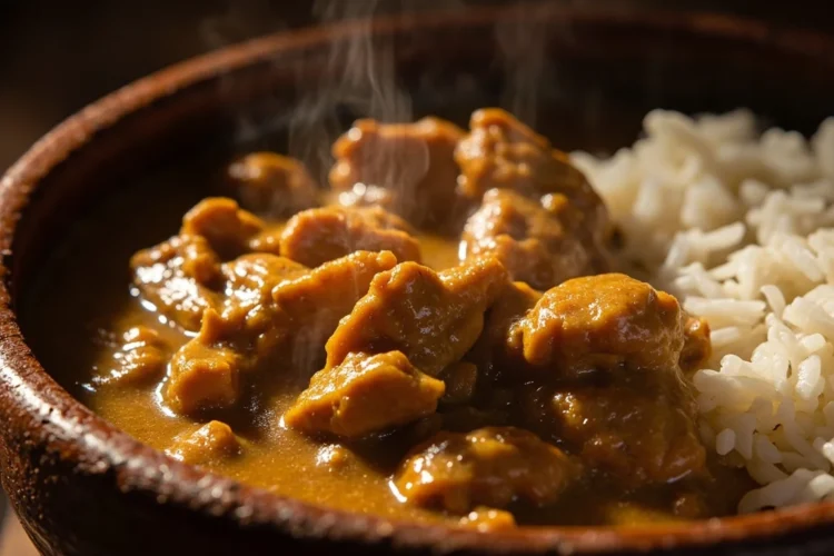 Ugandan chicken groundnut stew
