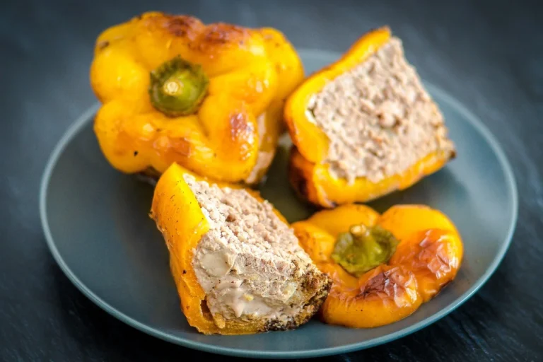 Turkish Stuffed Bell Peppers with Turkey and Rice