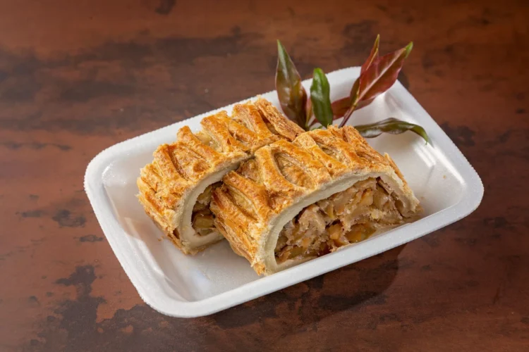 Slovenian apple strudel jabolcni zavitek