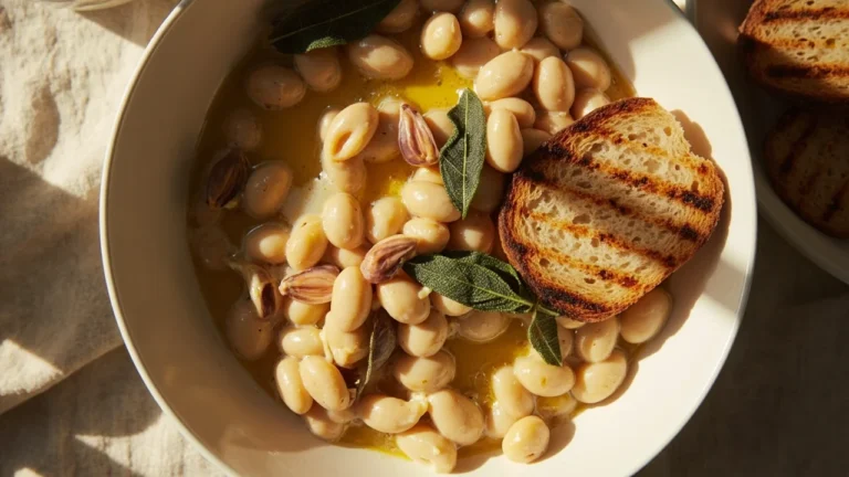 Tuscan-Style Braised Beans in Tomato and Sage