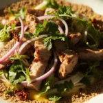 Thai nam tok grilled pork salad with herbs