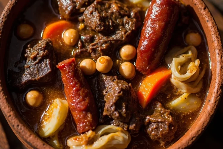 Madrid-style chickpea and meat stew cocido