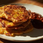 Ghanaian tatale plantain pancakes with shito