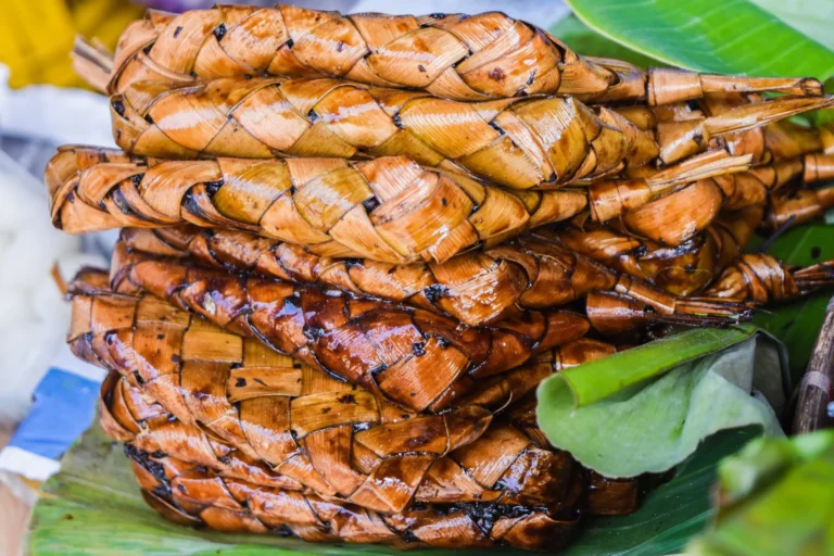 Filipino Sticky Rice Cake with Caramelized Coconut Topping