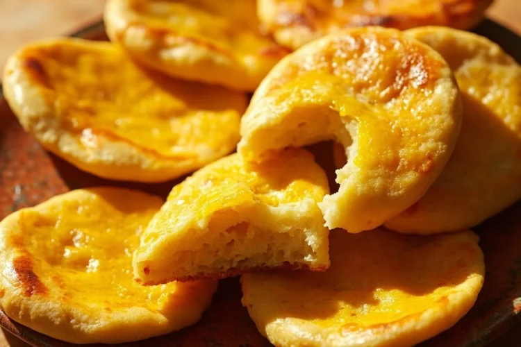 Pakistani sweet saffron sheermal milk bread