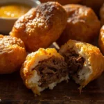 Panamanian carimanolas beef-stuffed cassava fritters