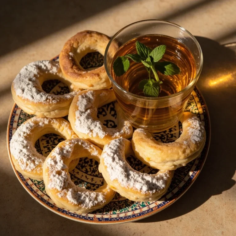 Moroccan Almond Crescent Pastries