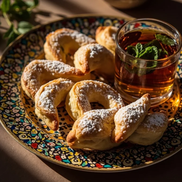 Moroccan Gazelle Horn Almond Crescent Cookies