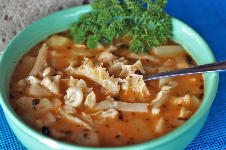 Classic Argentine Beef Tripe Soup with White Beans