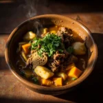 Dominican Beef Tripe Stew with Yuca and Pumpkin
