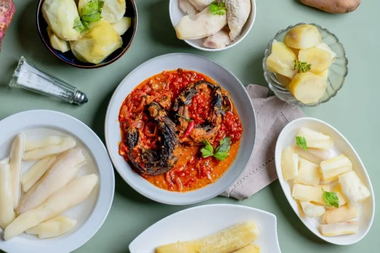 Ivorian Plantain Fufu with Smoked Fish Soup