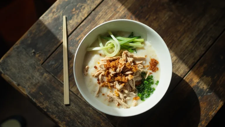 Cambodian Chicken Rice Porridge