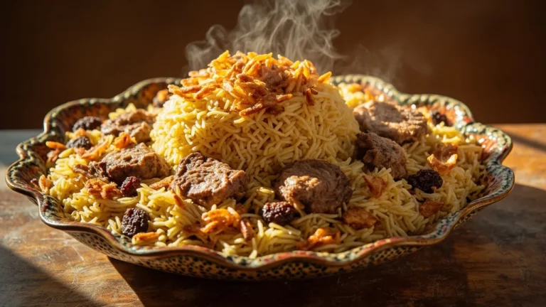 Kuwaiti Spiced Lamb and Saffron Rice