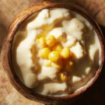 Tigernut Pudding with Hominy