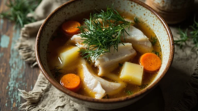 Russian Clear Fish Soup