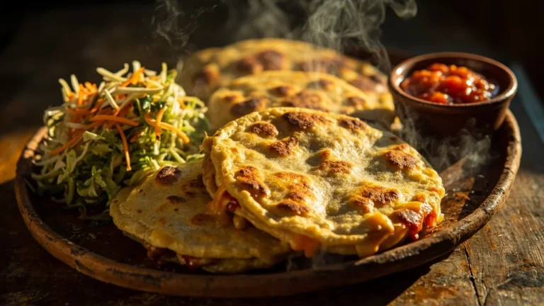 Salvadoran Cheese-Stuffed Corn Cakes