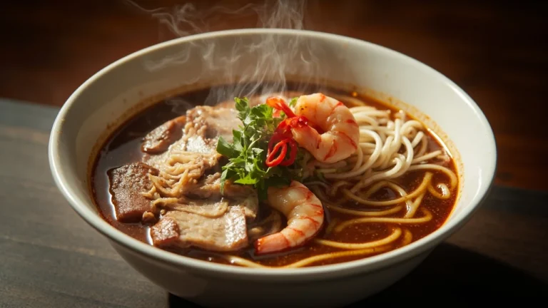 Vietnamese Fermented Fish Noodle Soup